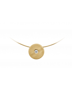Anhänger aus 750er Gelbgold »100343« mit Diamant