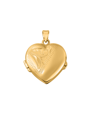 Medaillon aus 585er Gelbgold »Herz, 100410«