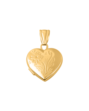 Medaillon aus 585er Gelbgold »Herz, 100412«