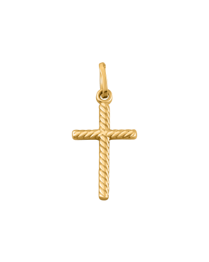 Anhänger aus 585er Gelbgold »Kreuz, 100451«