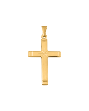 Anhänger aus 585er Gelbgold »Kreuz, 100466«