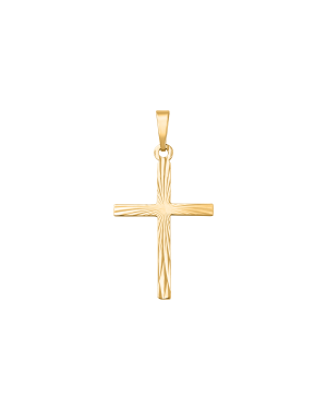 Anhänger aus 585er Gelbgold »Kreuz (Cross), 14K, 101210«