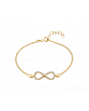 Armkette »585er Gold, Unendlich (Infinity), 101200« mit Zirkonia
