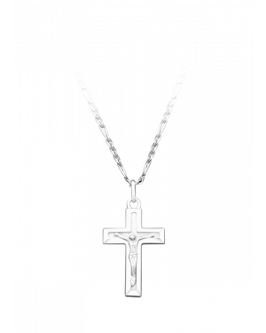 Halskette aus 925er Silber »Kreuz, Jesus, 100686«