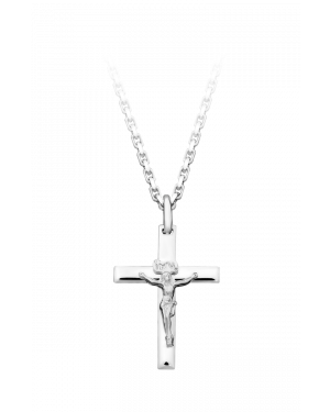 Halskette aus 925er Silber »Kreuz, Jesus, 100687«