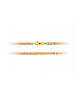 Halskette aus 585er Gelbgold »Zopfkette, 100719«
