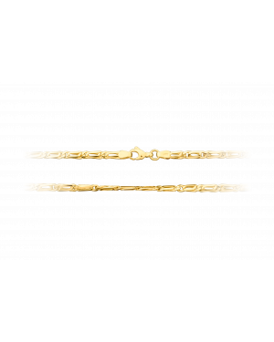 Halskette aus 585er Gelbgold »Tigeraugenkette, 100802«