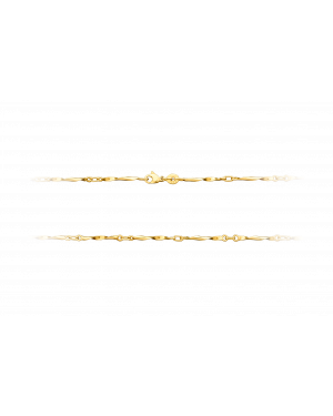 Halskette aus 585er Gelbgold »Stabkette, 100805«