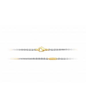 Halskette aus 950er Platin und 750er Gelbgold »Ankerkette, 100808«