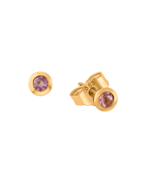 Ohrstecker aus 585er Gelbgold »100917« mit Amethyst