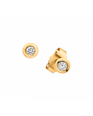 Ohrstecker aus 585er Gelbgold »100932« mit Diamanten
