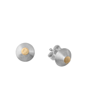 Ohrstecker aus 925er Silber und 750er Gelbgold »100958«