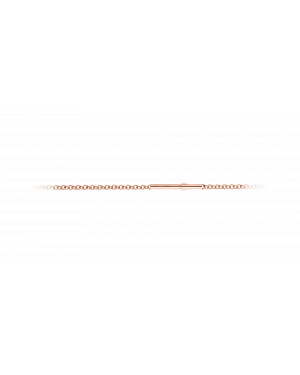 Halskette aus Edelstahl rosé vergoldet »101037«