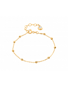 Armkette aus 585er Gelbgold »585er Gold, Rosenkranz, 101207« mit Zirkonia-Gelbgold