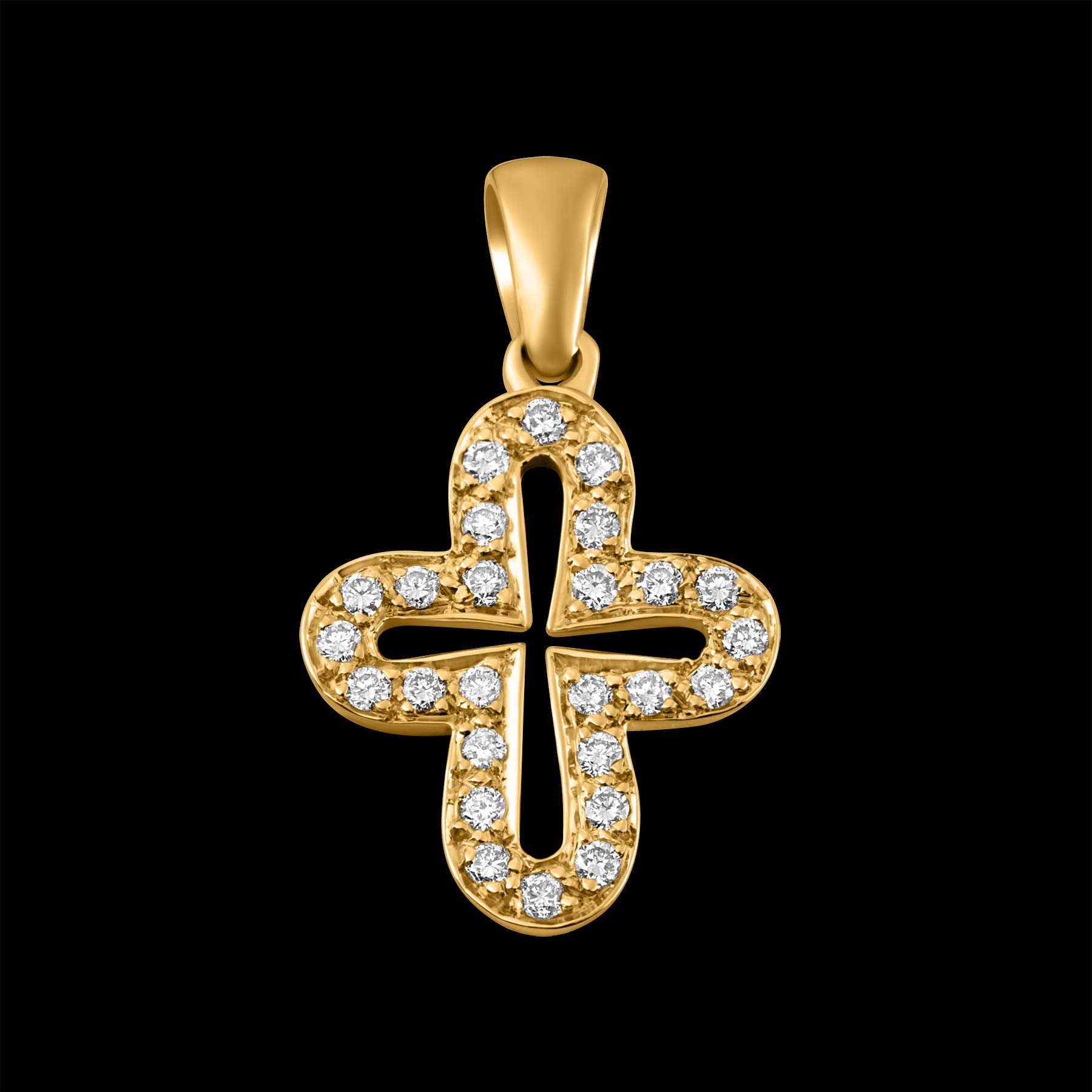 Diamant Kreuz Anhänger jetzt Online kaufen